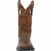 Rocky Women's Rosemary Pull-On Western Boot, DARK BROWN, M, Size 6 RKW0404